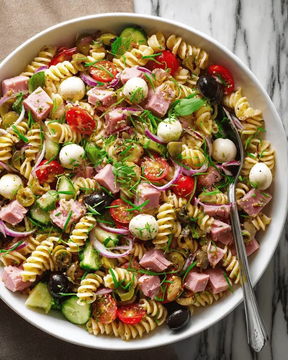 Ham Pasta Salad (20-Minute Recipe)