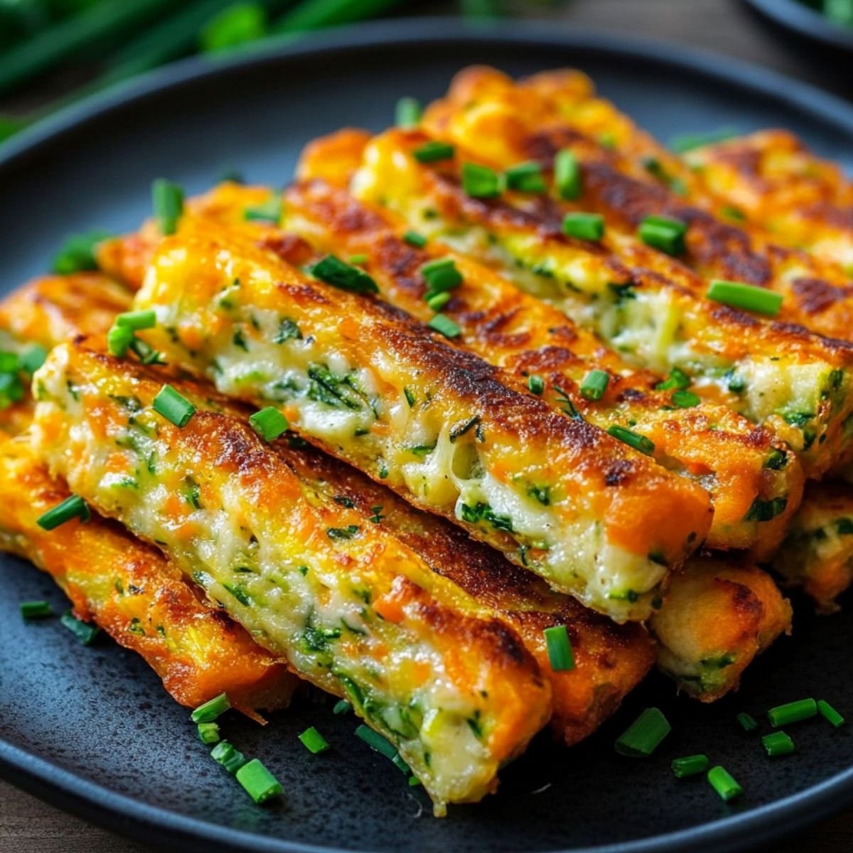 Cuketovo-sýrové tyčinky – Snadný a křupavý recept 4 cuketovo-sýrové tyčinky