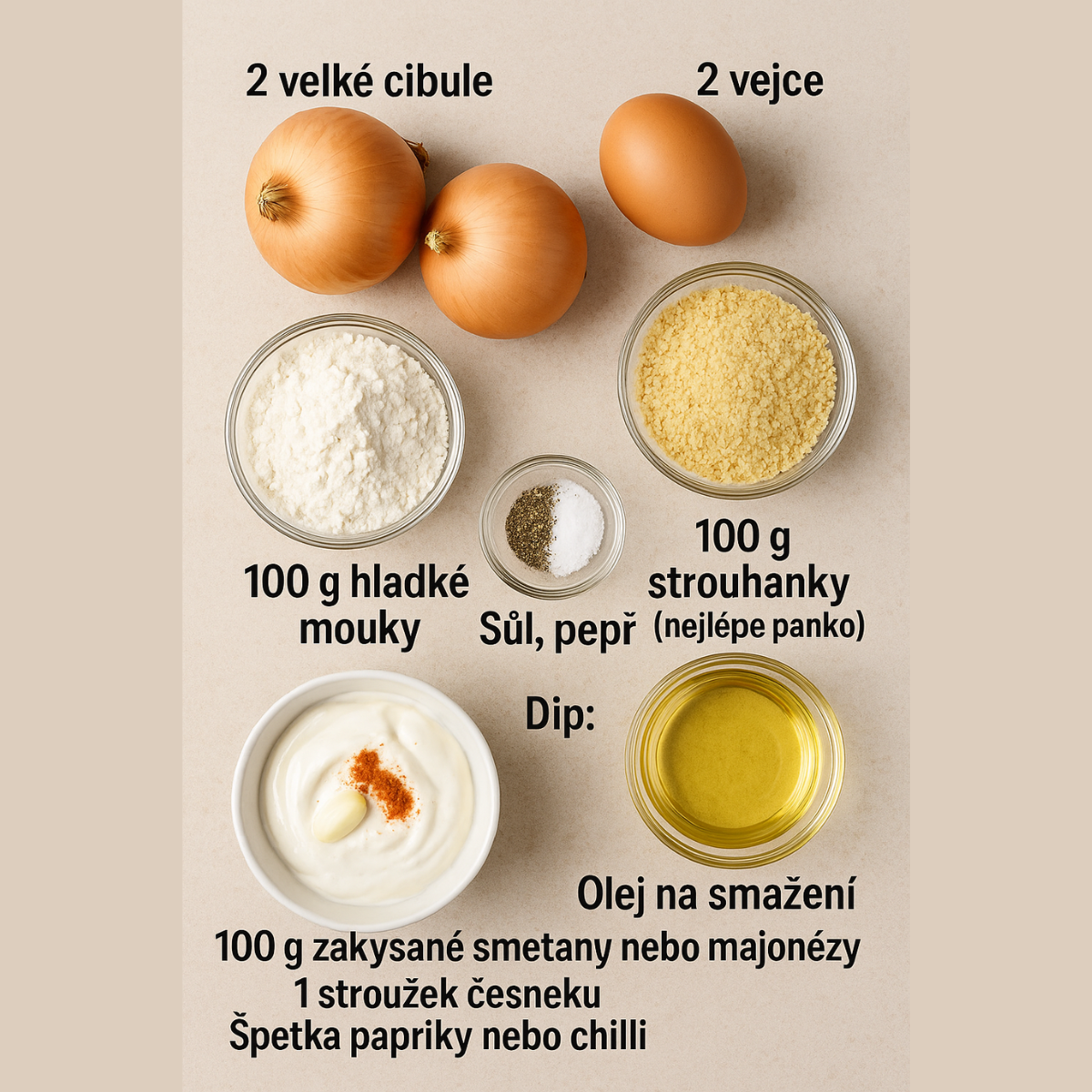 Křupavé cibulové kroužky – Snadný recept s dipem 5 Design sans titre 5 1