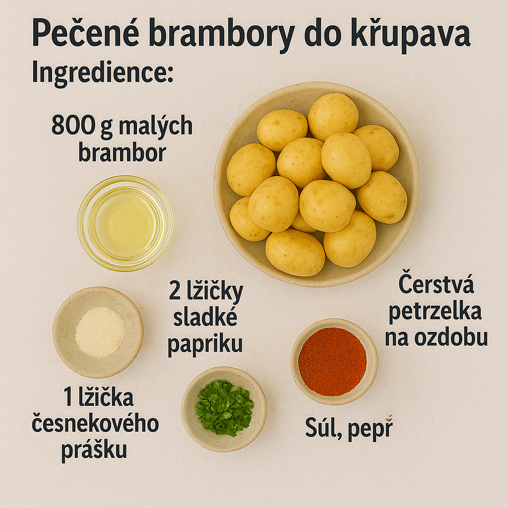 pečené brambory do křupava