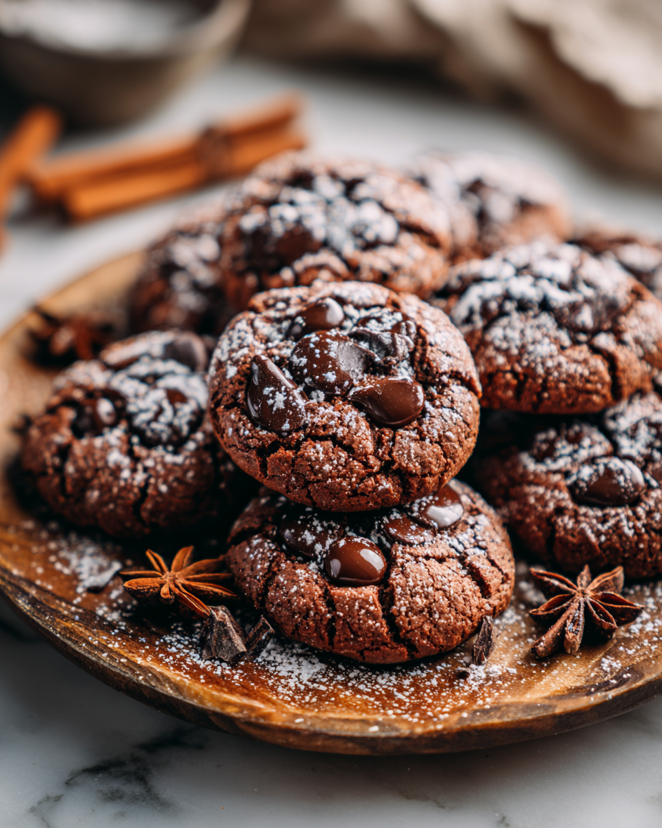 Vintage čokoládové sušenky pečené tradičně, recept na sváteční pohoštění, české pečení