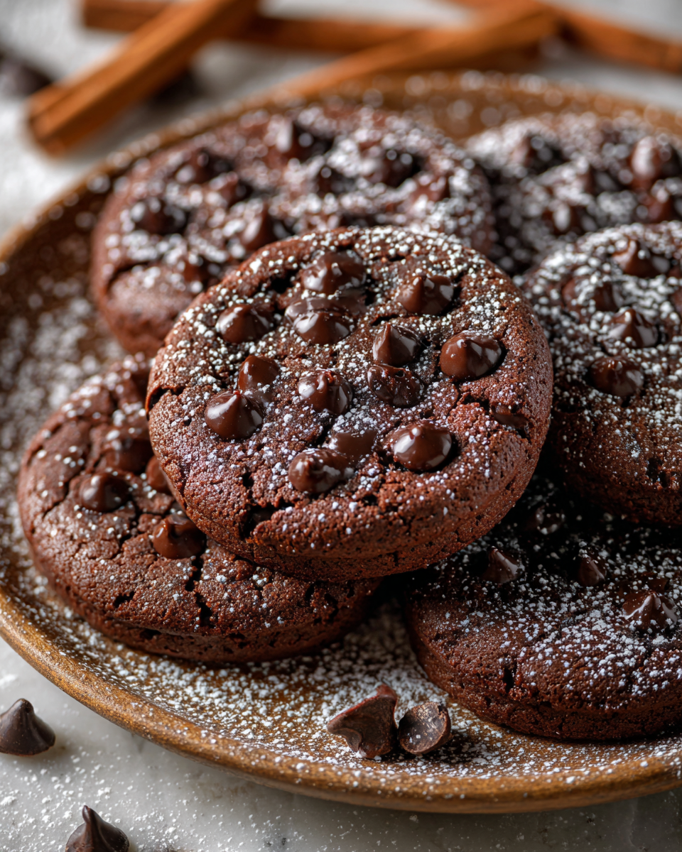 Vintage čokoládové sušenky pečené tradičně, recept na sváteční pohoštění, české pečení