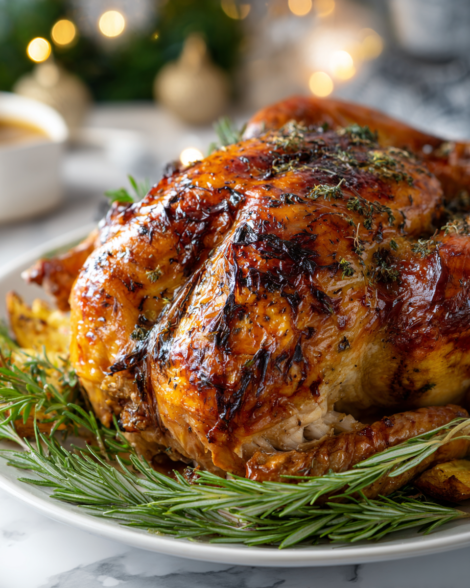 Recept na šťavnatou pomalu vařenou krůtu, ideální na sváteční příležitosti.