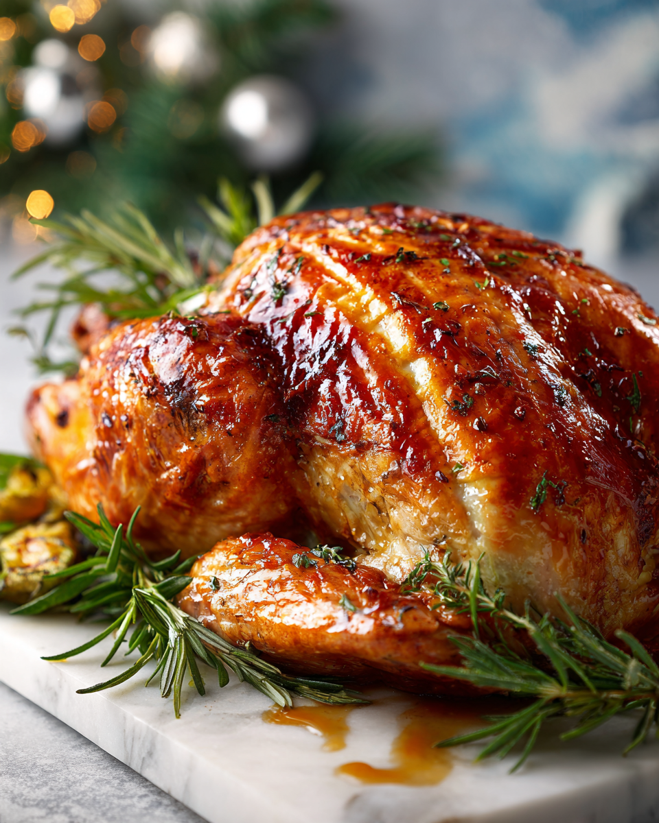 Recept na šťavnatou pomalu vařenou krůtu, ideální na sváteční příležitosti.