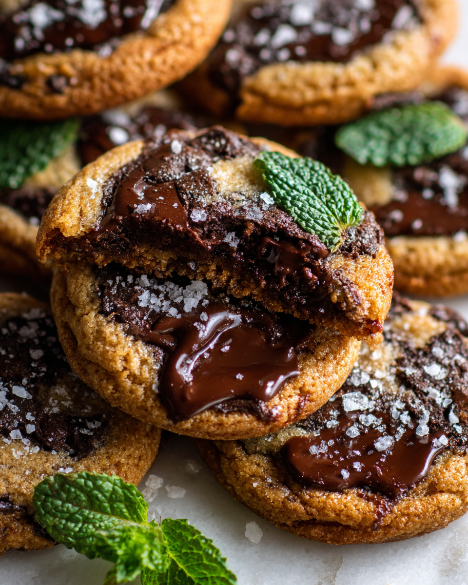 Kakaové sušenky s karamelovým překvapením, perfektní pro podzim a Vánoce.