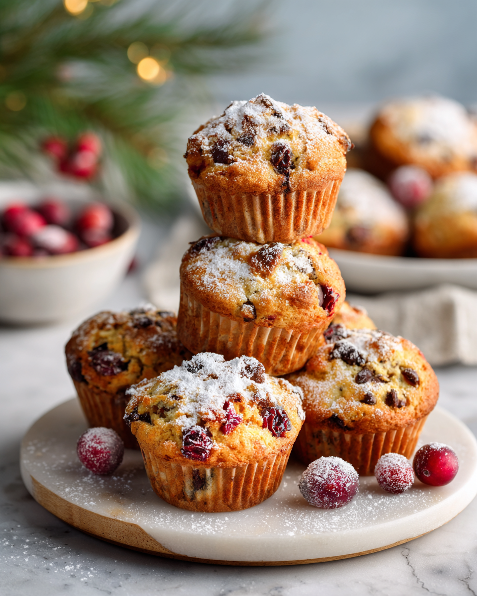Sladké muffiny z jednoduchého receptu, ideální jako vánoční dárek pro rodinu a přátele, rychlé a chutné. Vhodné pro svátky.