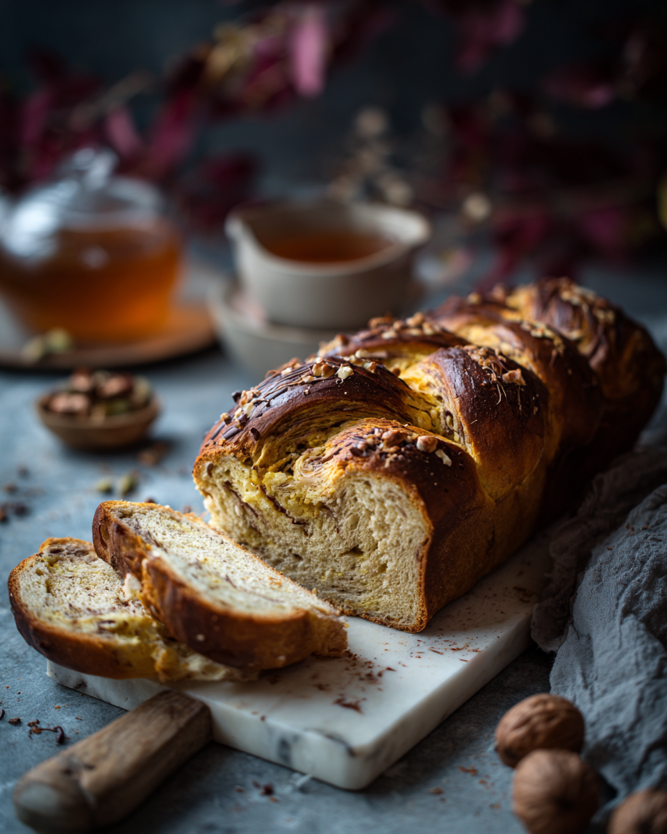 Chléb s arašídovým máslem, ideální na podzimní večery, jednoduchý recept, teplé dezerty