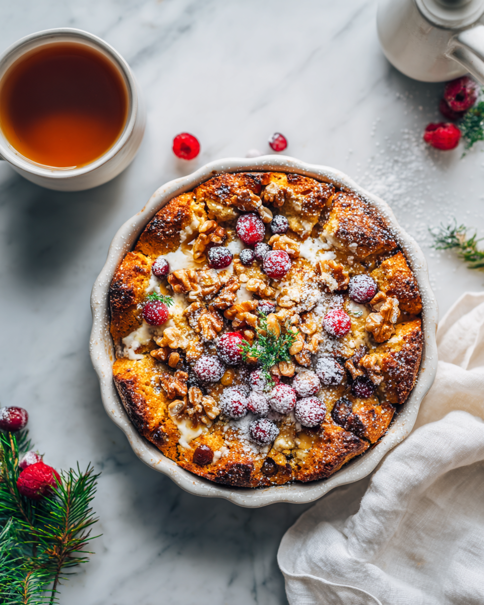 Hřejivá vánoční ovesná kaše s ořechy a sušeným ovocem