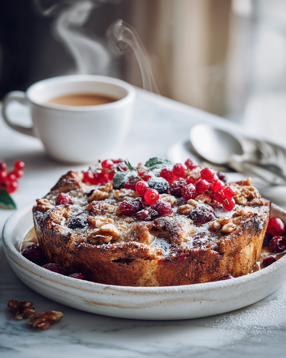 Hřejivá vánoční ovesná kaše s ořechy a sušeným ovocem