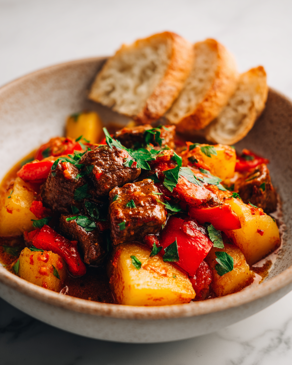 Rychlé a chutné jídlo na podzimní večery připravené v Instant Potu, ideální pro rodinné stolování s hovězím masem a zeleninou.