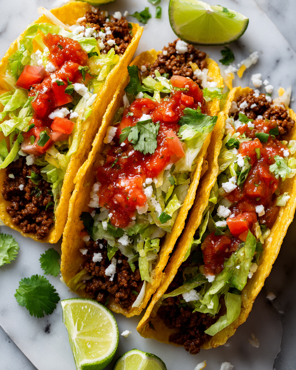 Rychlé a chutné tacos pro rodinnou večeři, ideální pro taco noc, s čerstvými ingrediencemi a chutnými kombinacemi.