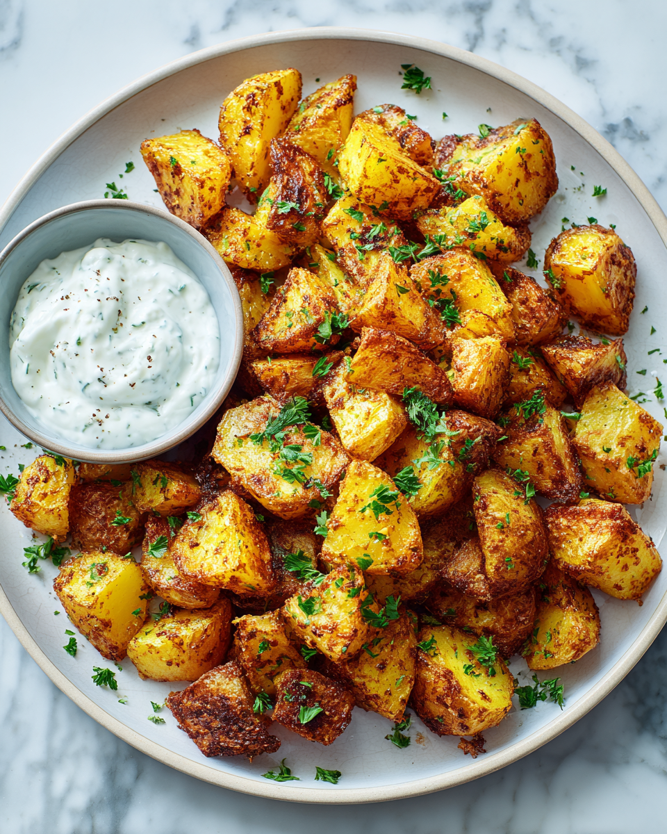 Recept na křupavé brambory z horkovzdušné fritézy - rychlé a zdravé připravené s minimem oleje.