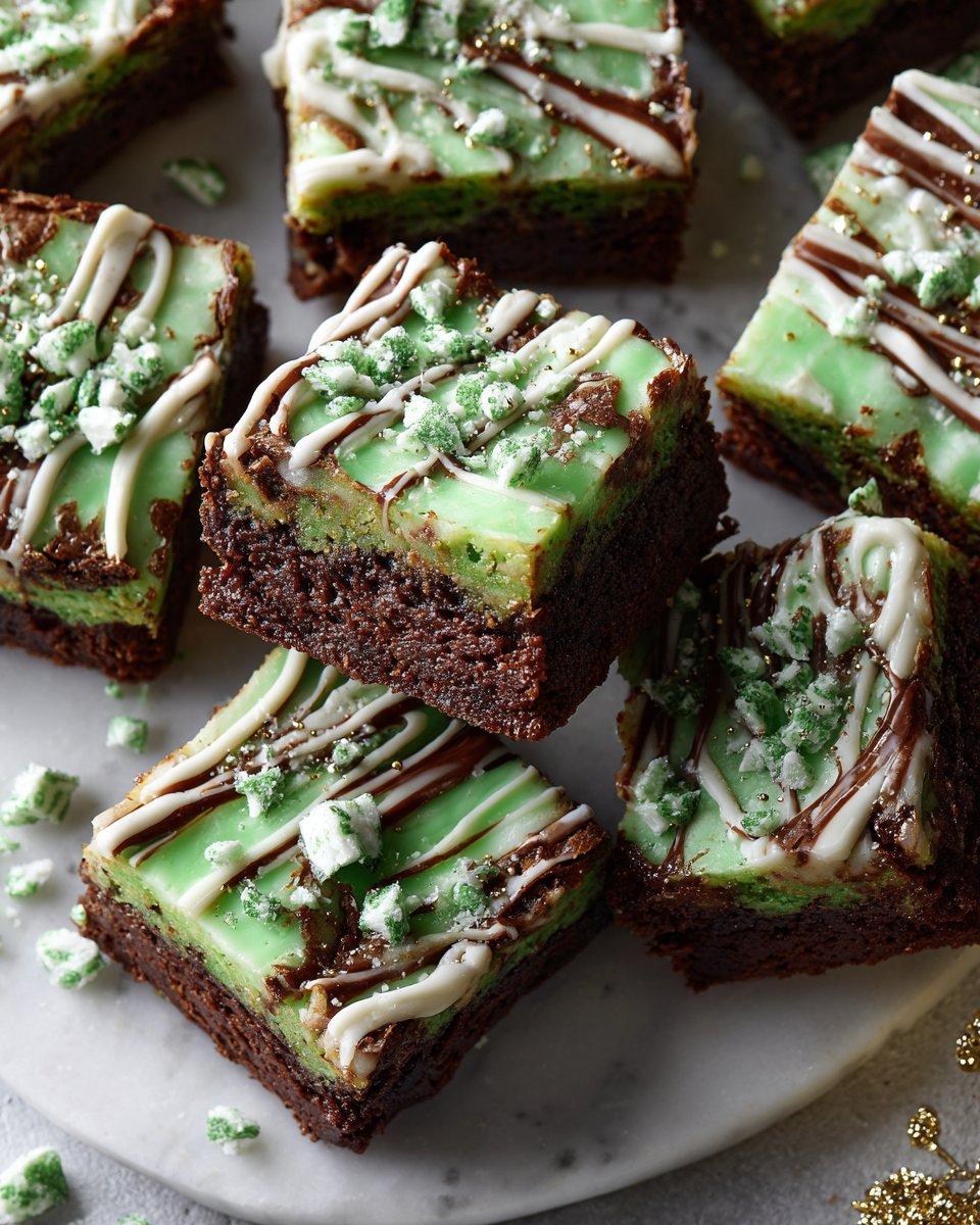 Vánoční mátové čokoládové tyčinky s bílou čokoládou.