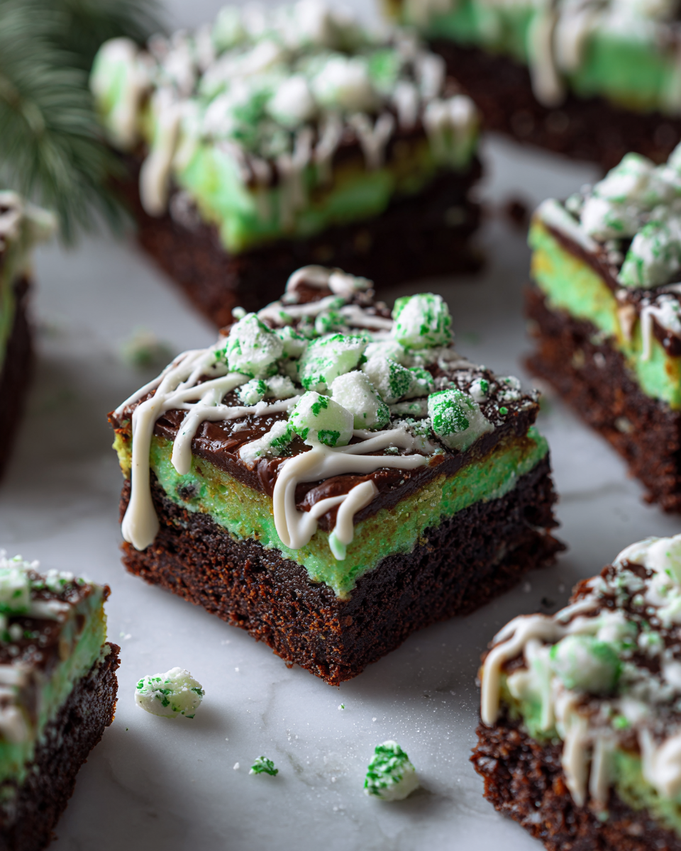 Vánoční mátové čokoládové tyčinky s bílou čokoládou.