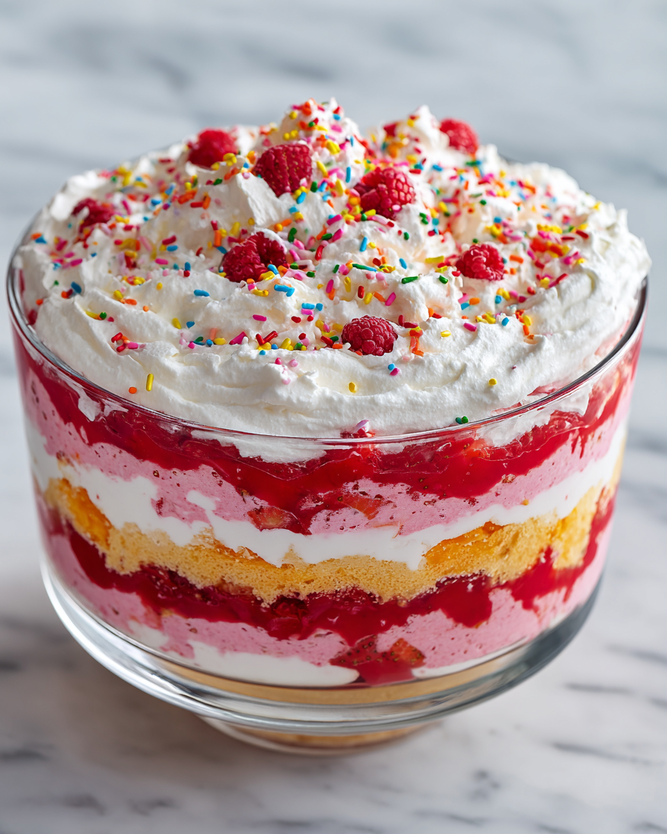 Lahodný dezert s Cool Whipem a svrchními vrstvami sušenek, skvělý pro oslavy.