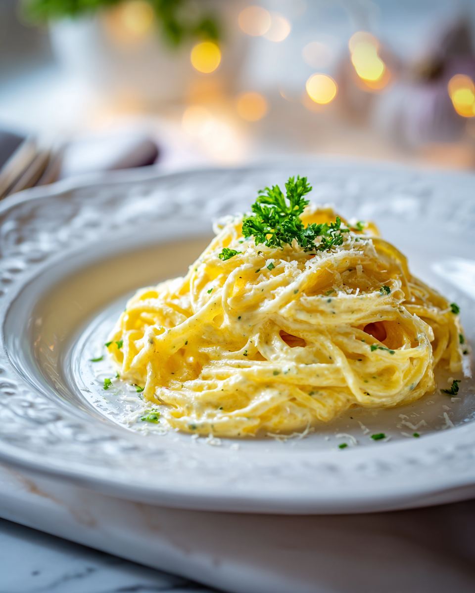 Rychlé těstoviny s krémovou česnekovou omáčkou, snadný recept na domácí večeři