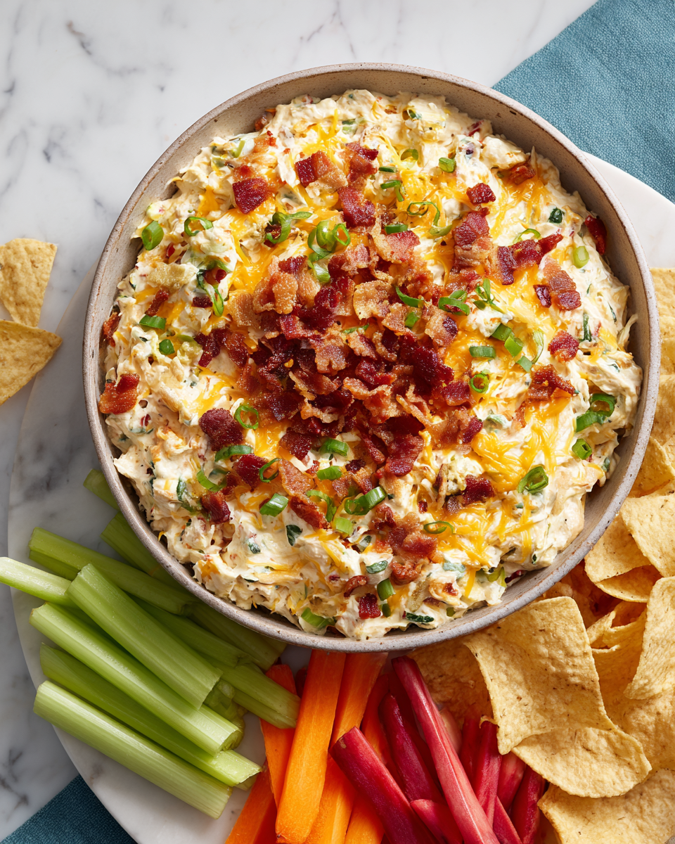 Copycat Game Day Spread – chutný dip pro fotbalový víkend, recept na lahodné sdílení s přáteli.