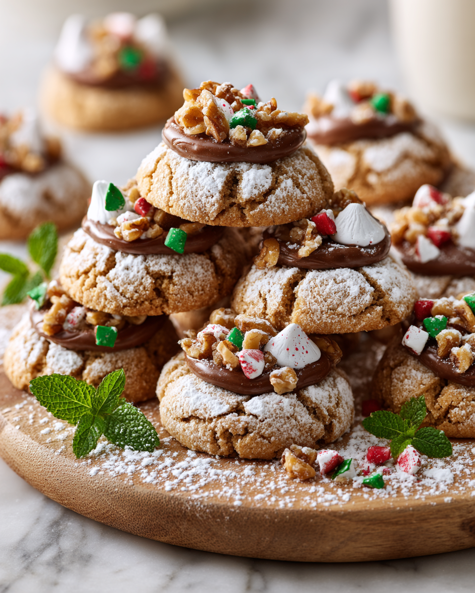 Recept na staromódní polibkové sušenky s ořechy a čokoládou, ideální pro vánoční svátky
