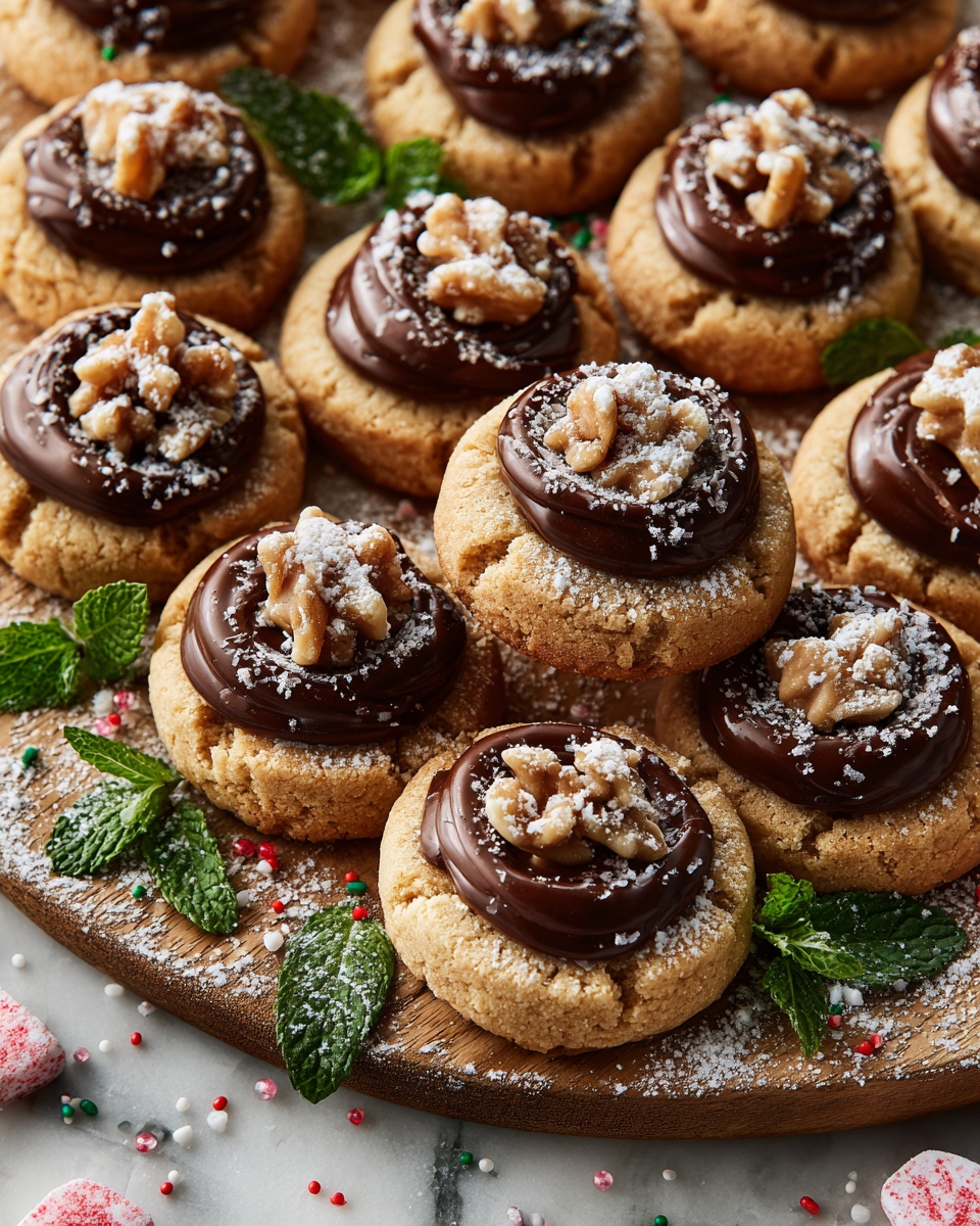 Recept na staromódní polibkové sušenky s ořechy a čokoládou, ideální pro vánoční svátky