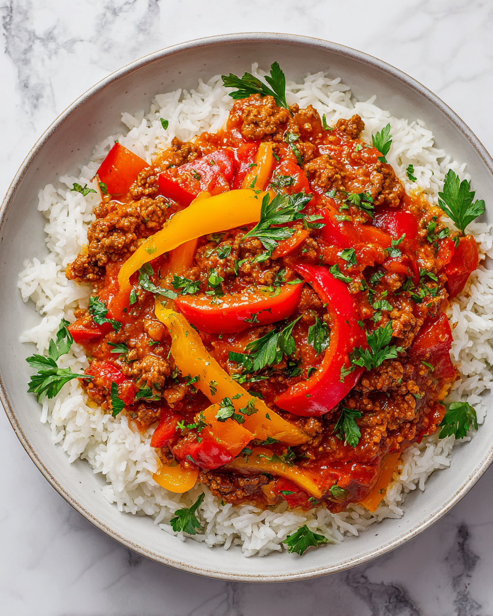 Chutné mleté hovězí maso připravené s láskou pro podzimní večeři.