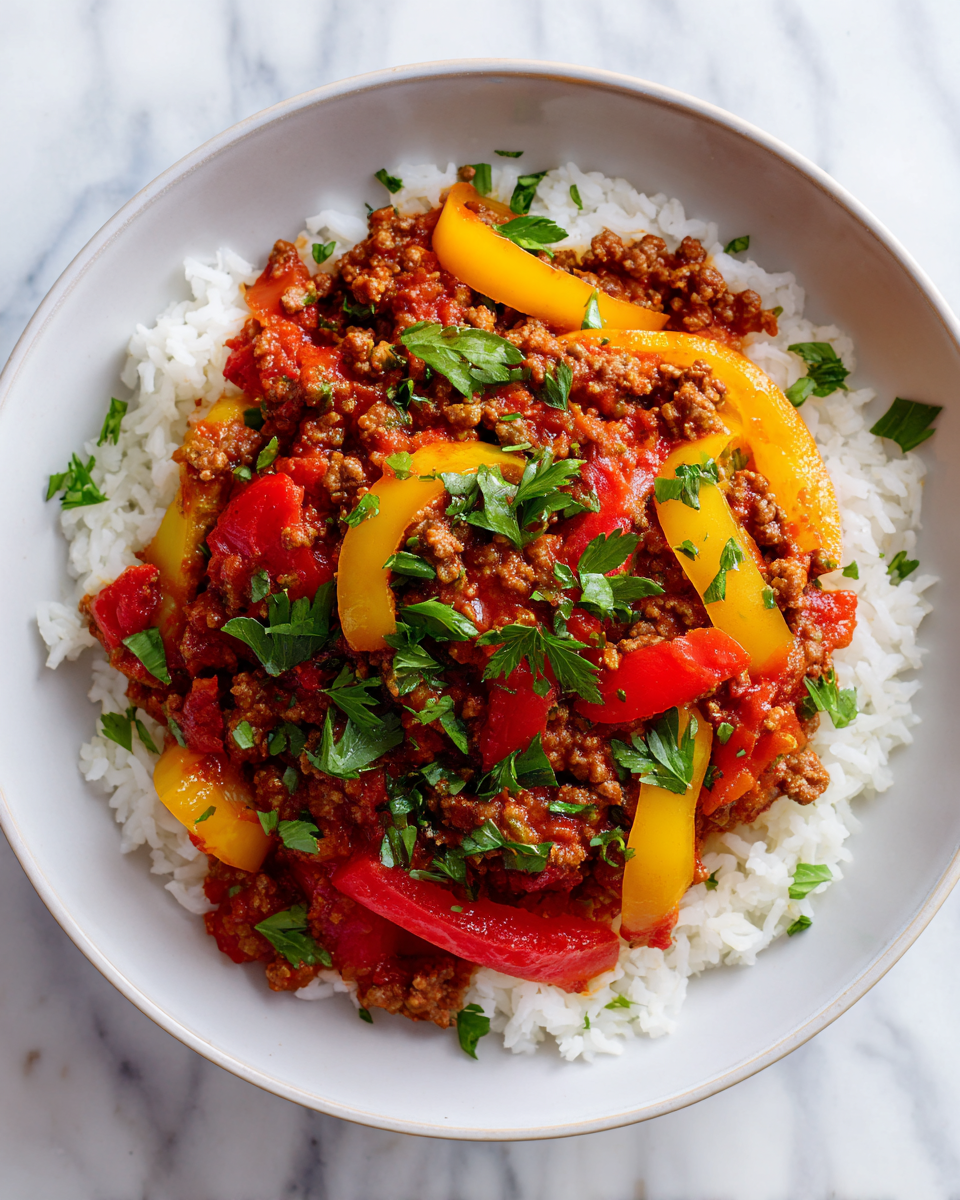 Chutné mleté hovězí maso připravené s láskou pro podzimní večeři.