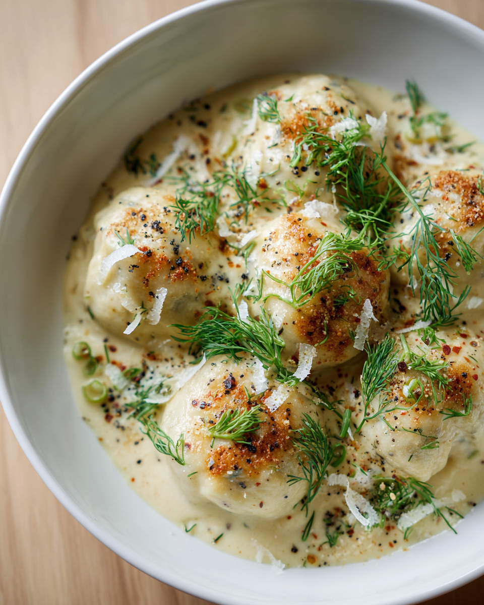 Recept na zimní knedlíky s lahodnou omáčkou pro zahřátí v chladných měsících.