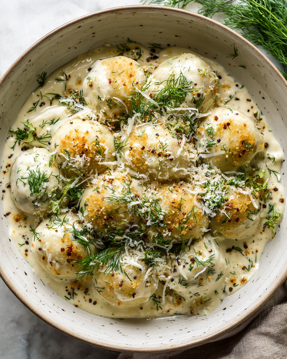 Recept na zimní knedlíky s lahodnou omáčkou pro zahřátí v chladných měsících.