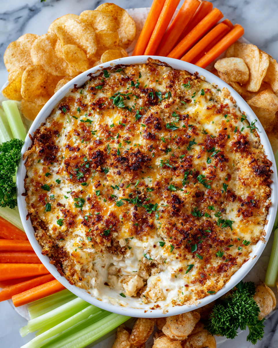 Lahodný sýrový dip s kuřecím masem pro herní den, rychlý recept ideální pro sdílení s přáteli.