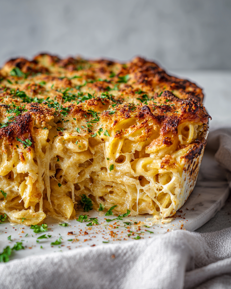 Domácí sýrové těstoviny s krémovou omáčkou na podzim