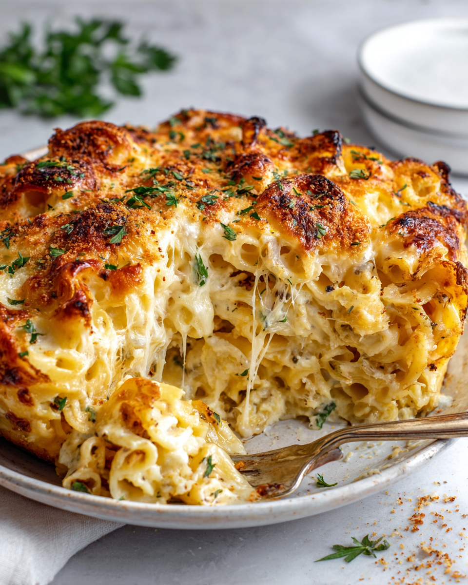 Domácí sýrové těstoviny s krémovou omáčkou na podzim