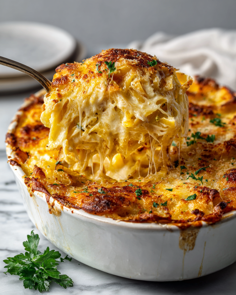 Domácí sýrové těstoviny s krémovou omáčkou na podzim