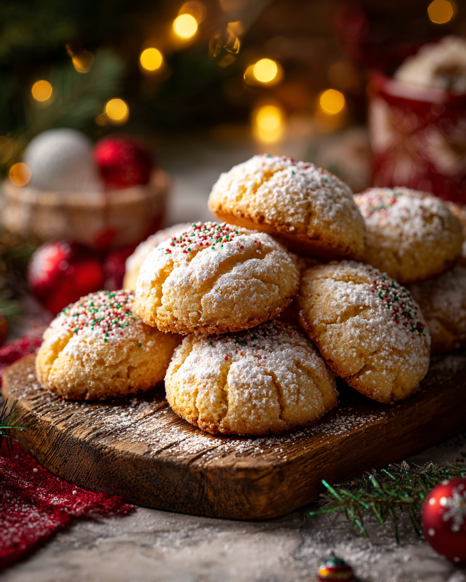 Vanilkové cukroví bílého zbarvení s krystalovým cukrem, dokonale tvarované a sladce vonící. Ideální pro Vánoce a sváteční oslavy. Recept na velmi snadné a rychlé cukroví.