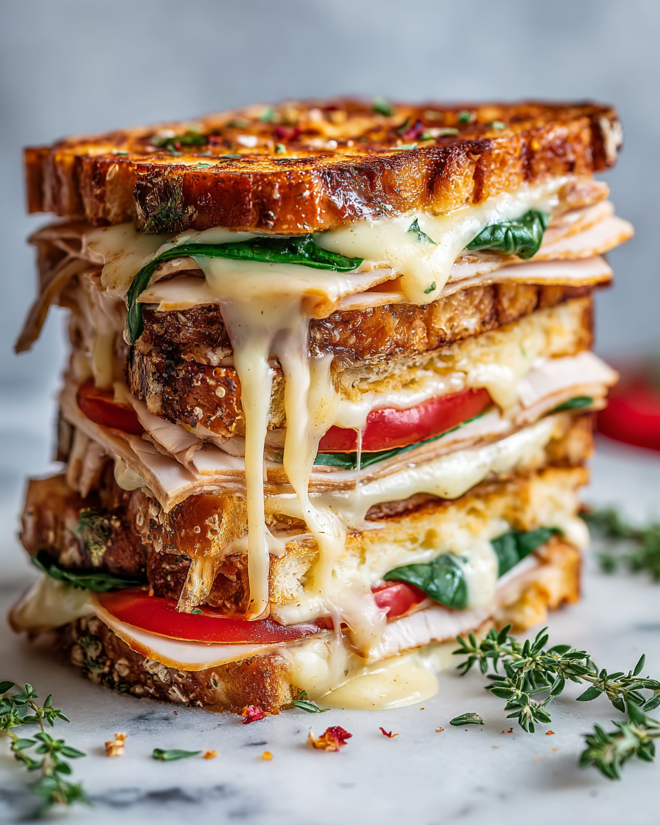 Rychlý a chutný sendvič se sýrem, zeleninou a avokádem.