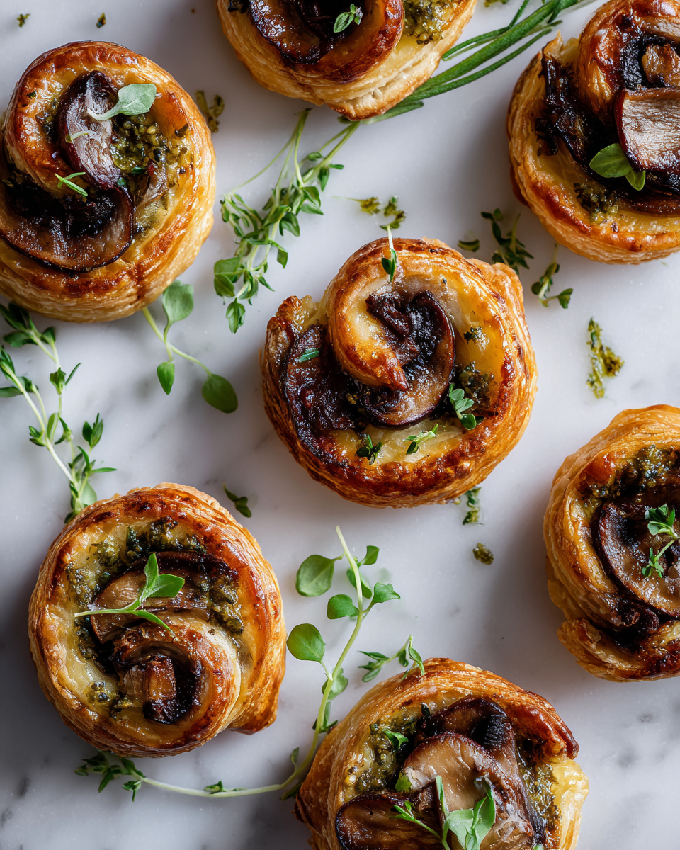 Houbové taštičky z listového těsta, skvélé pro sváteční stůl, rychlé a chutné recepty