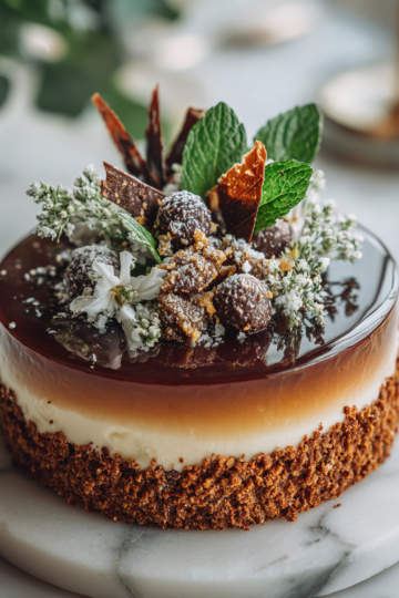 Vánoční dezert s peprmintem, krémová náplň a čokoládový korpus, Příprava: rychlý, vhodný na sváteční stůl