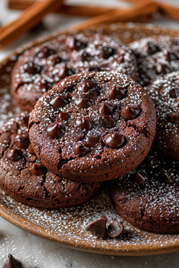 Vintage čokoládové sušenky pečené tradičně, recept na sváteční pohoštění, české pečení
