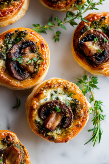 Houbové taštičky z listového těsta, skvélé pro sváteční stůl, rychlé a chutné recepty