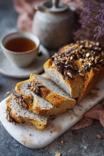 Chléb s arašídovým máslem, ideální na podzimní večery, jednoduchý recept, teplé dezerty
