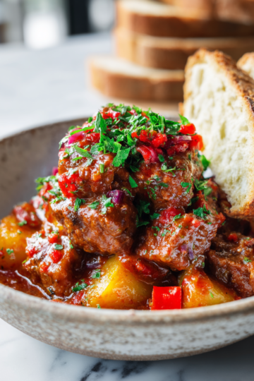 Rychlé a chutné jídlo na podzimní večery připravené v Instant Potu, ideální pro rodinné stolování s hovězím masem a zeleninou.