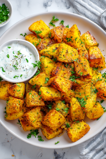 Recept na křupavé brambory z horkovzdušné fritézy - rychlé a zdravé připravené s minimem oleje.