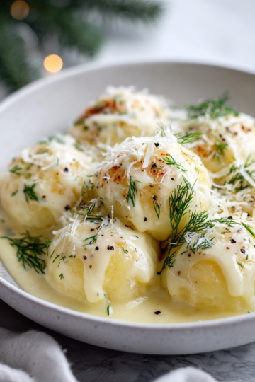 Recept na zimní knedlíky s lahodnou omáčkou pro zahřátí v chladných měsících.