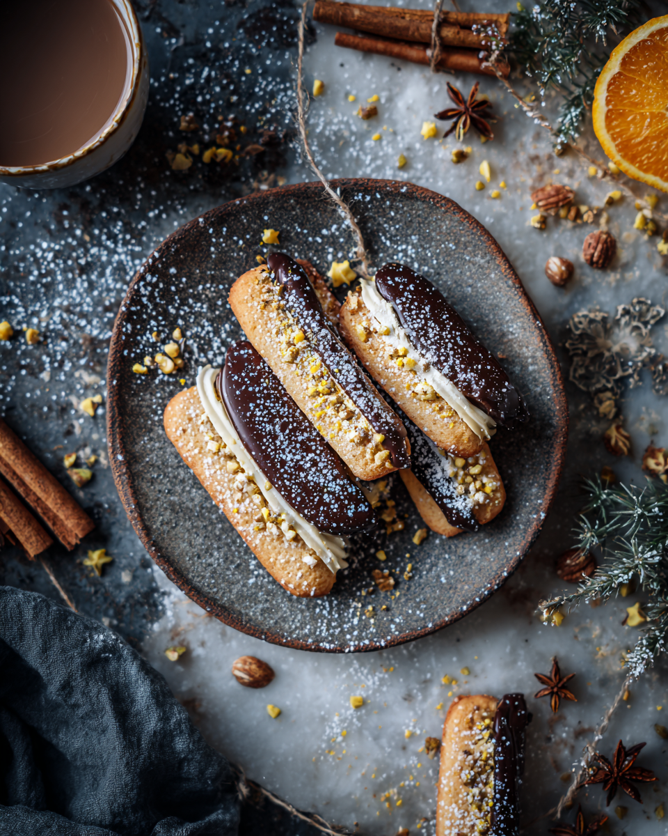 Vánoční sušenky upečené v horkovzdušné fritéze s barevnými posypkami