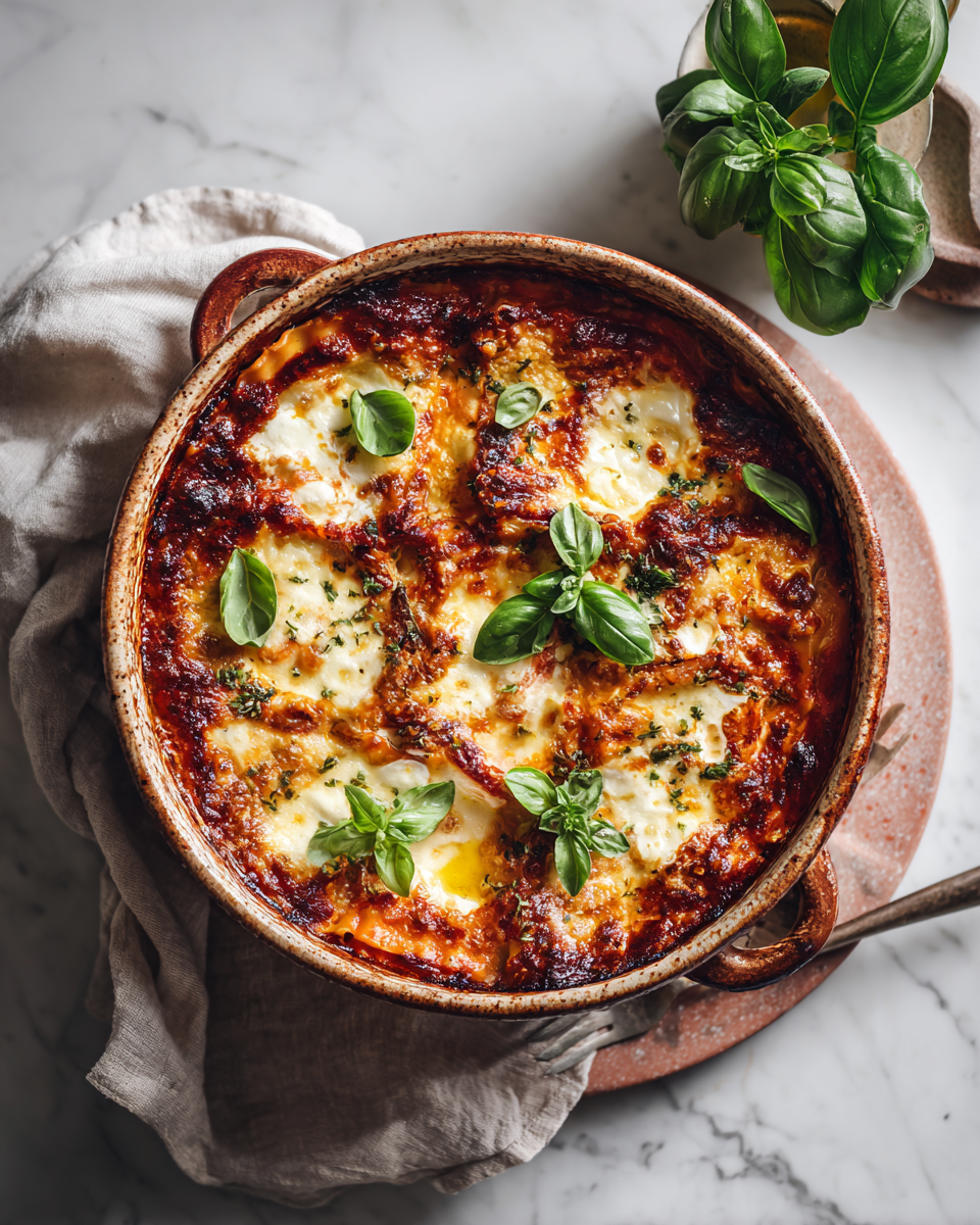 Pomalovaná lasagnová polévka s bohatou chutí a zdravými ingrediencemi.