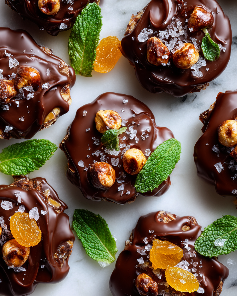 Recept na čokoládové bonbóny s ořechy a sušeným ovocem, ideální na sváteční příležitosti.