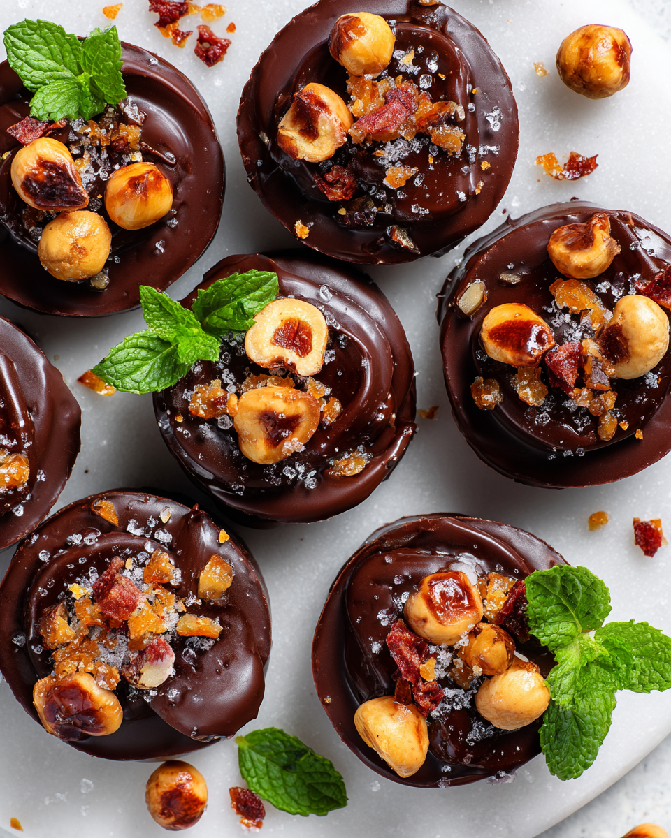 Recept na čokoládové bonbóny s ořechy a sušeným ovocem, ideální na sváteční příležitosti.