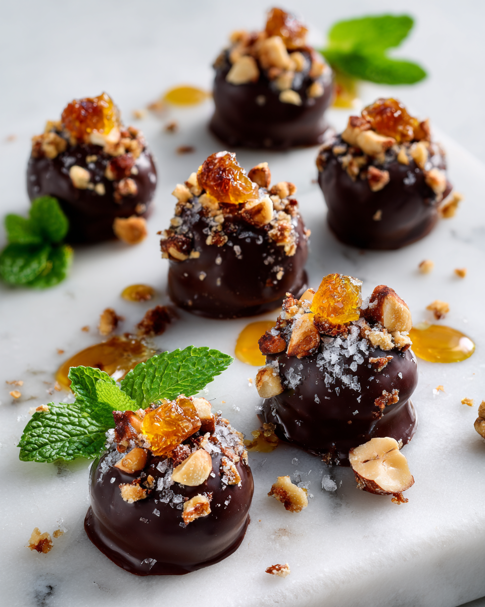 Recept na čokoládové bonbóny s ořechy a sušeným ovocem, ideální na sváteční příležitosti.