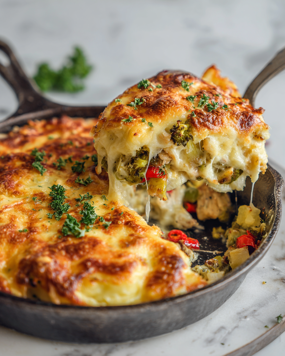 Recept na vylepšení zbytků z Vánoc, lahodný pokrm z krůtího masa a zeleniny.