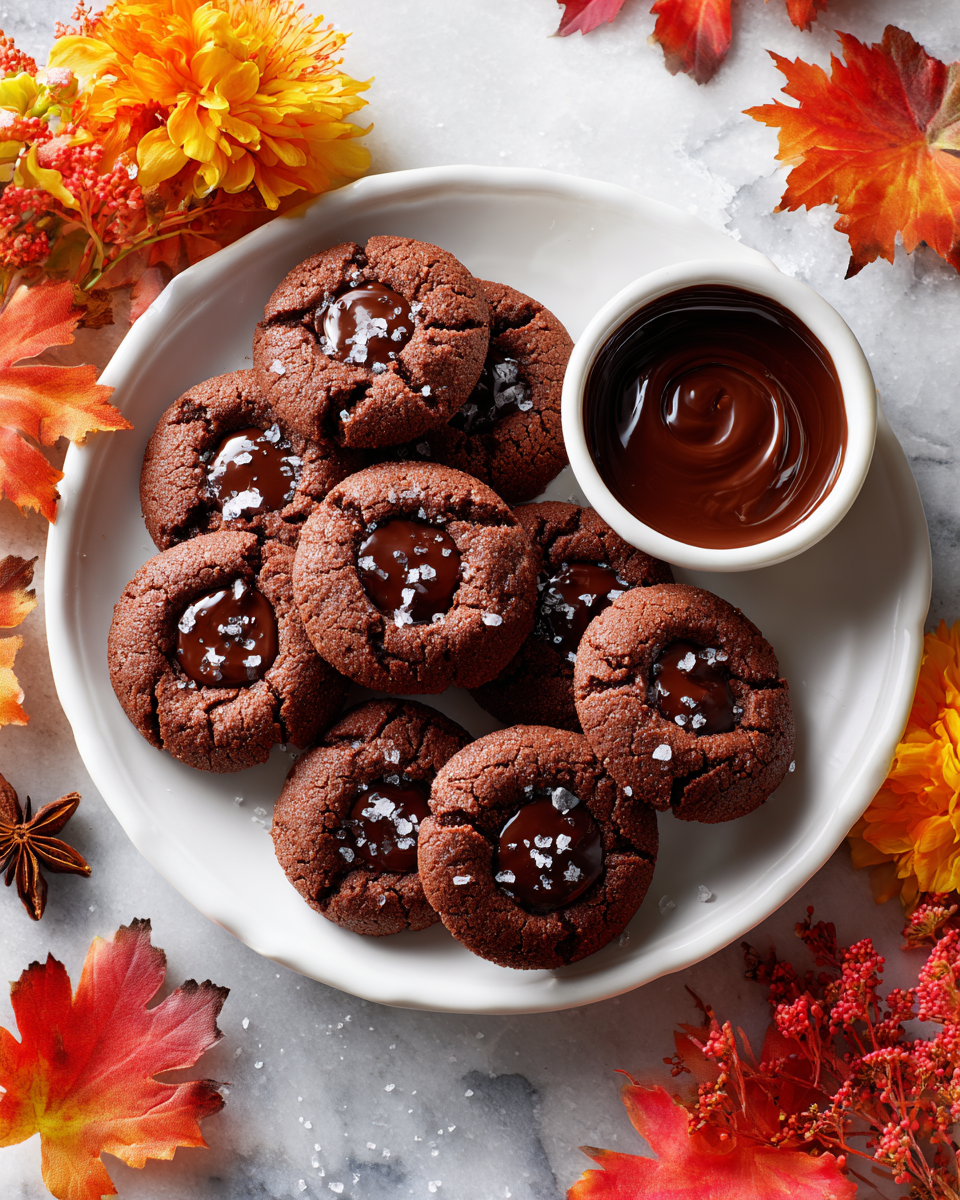 Domácí čokoládové palce na talíři, ideální pro podzimní období, lahodné a snadné na přípravu.