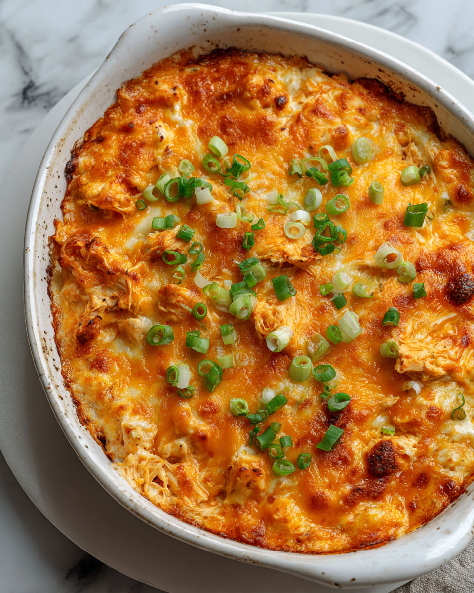 Nashville Hot Chicken Dip podávaný na talíři s čipsy a zeleninou