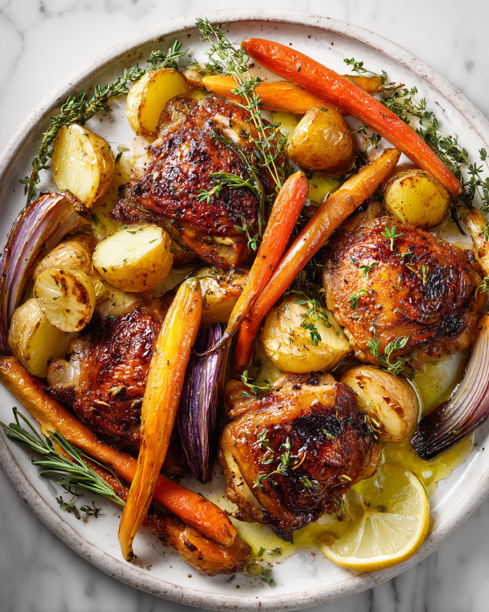 Rychlé a snadné kuřecí večeře s česneku a citronem